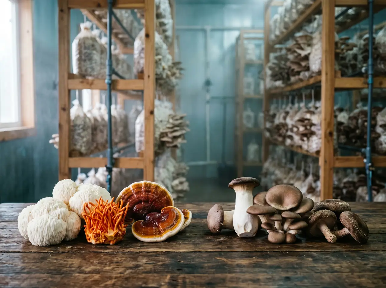 Hongos funcionales NAIU Fungi: Melena de León y cultivo de especies adaptógenas